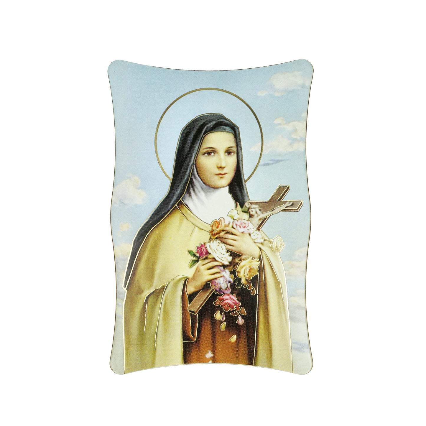 Religion Saint Thereset Framed Simil Wood Resin Souvenir