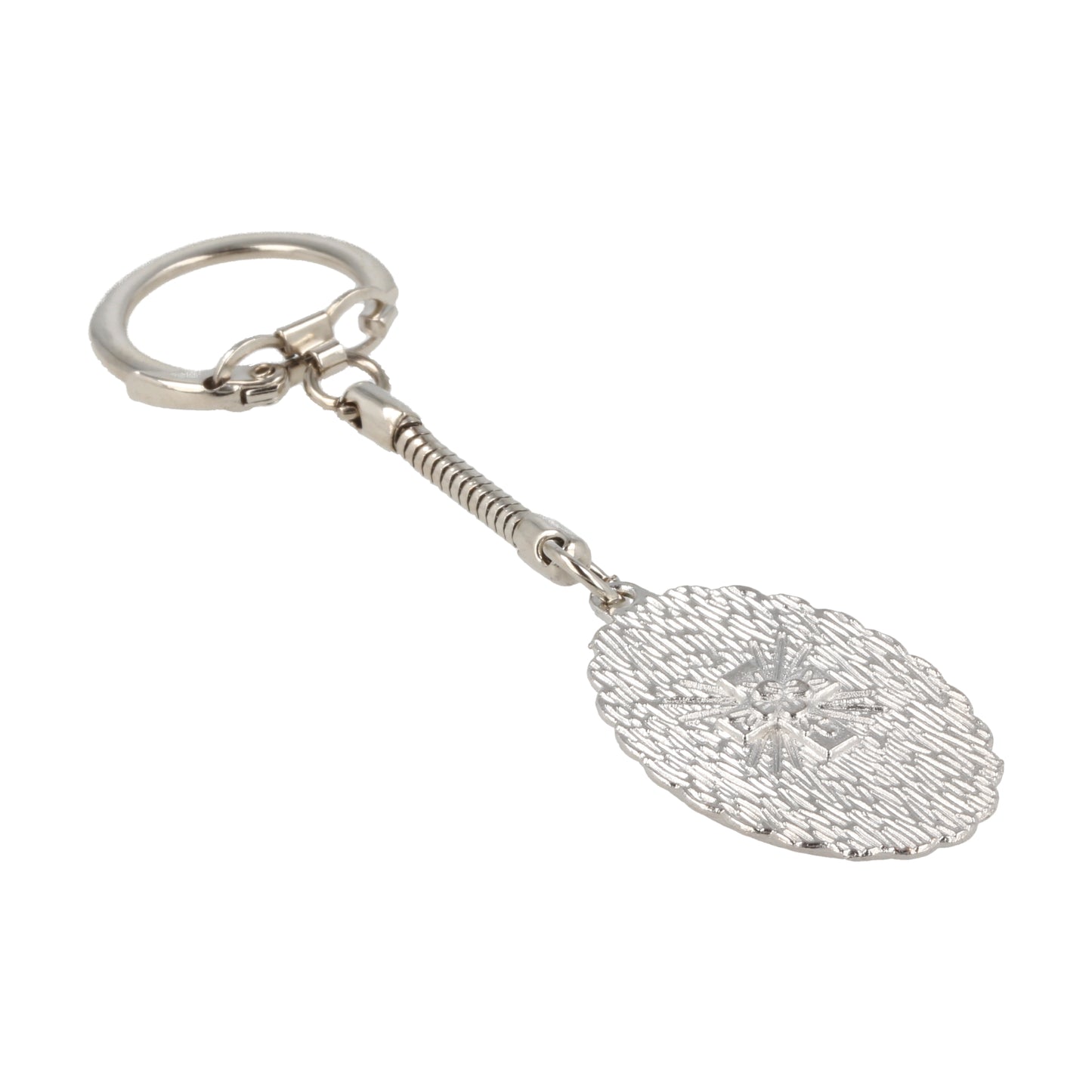 Keychain Guardian Angel Oval Color. Souvenirs from Italy