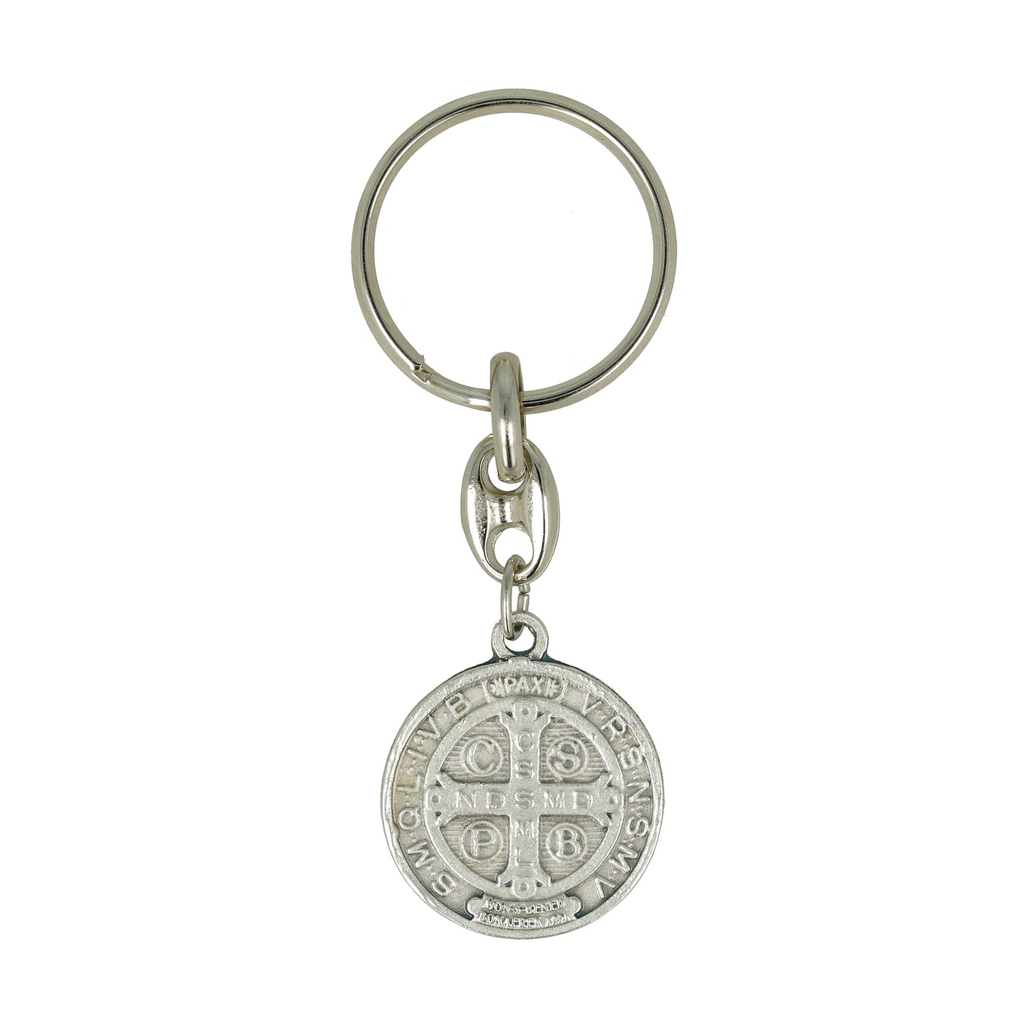 Keychain Medal Saint Benedict Protection. Souvenirs from Italy