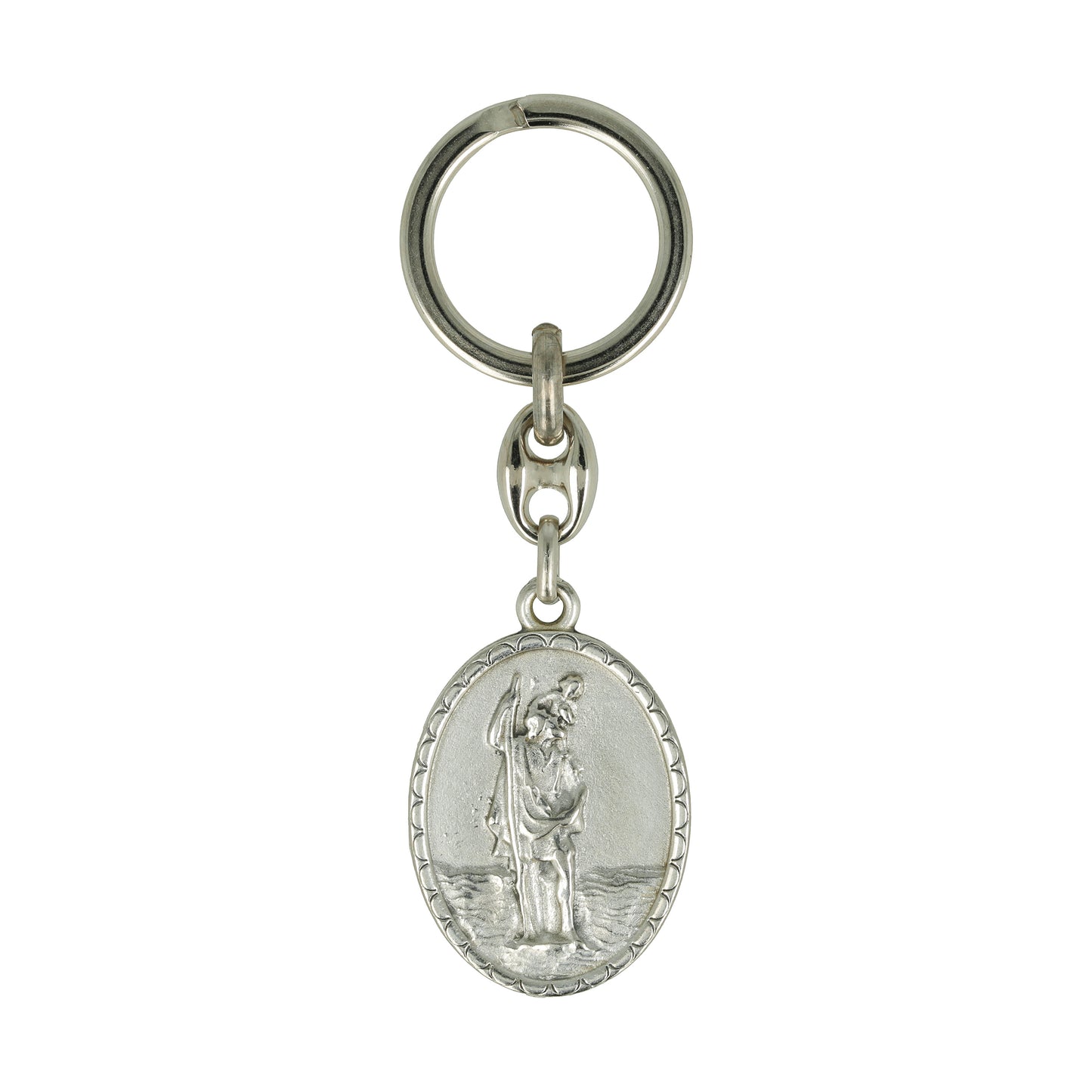 Keychain Bell San Benito Nickel Plated . Souvenirs from Italy