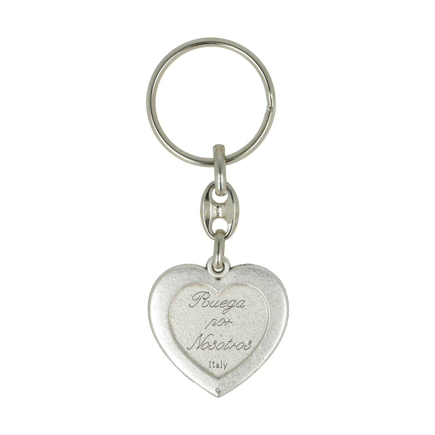 Keychain Heart Pope Francis Pray for Us. Souvenirs from Italy