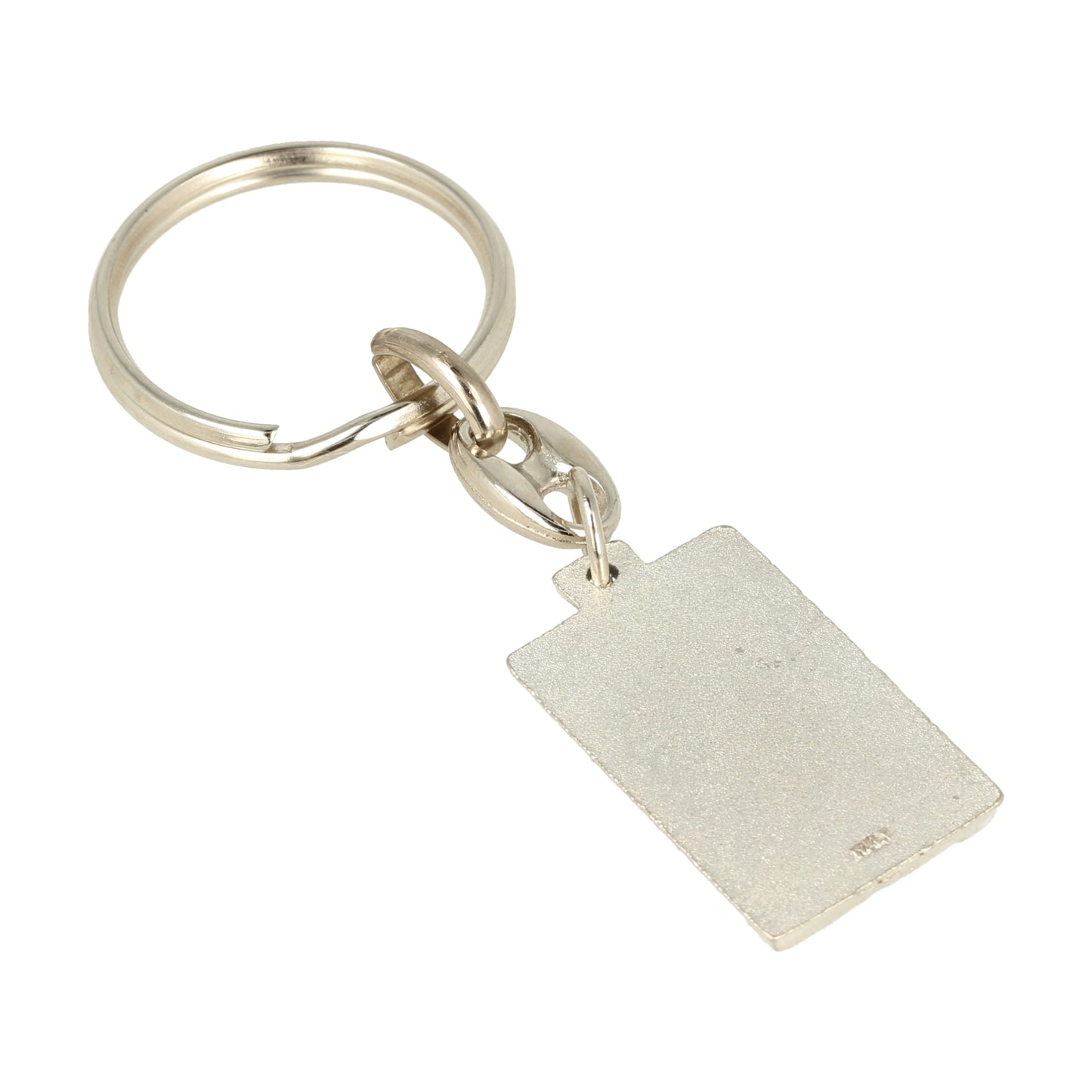 Keychain V. of Lourdes Lourdes Grotto Blue Resin. Souvenirs from Italy