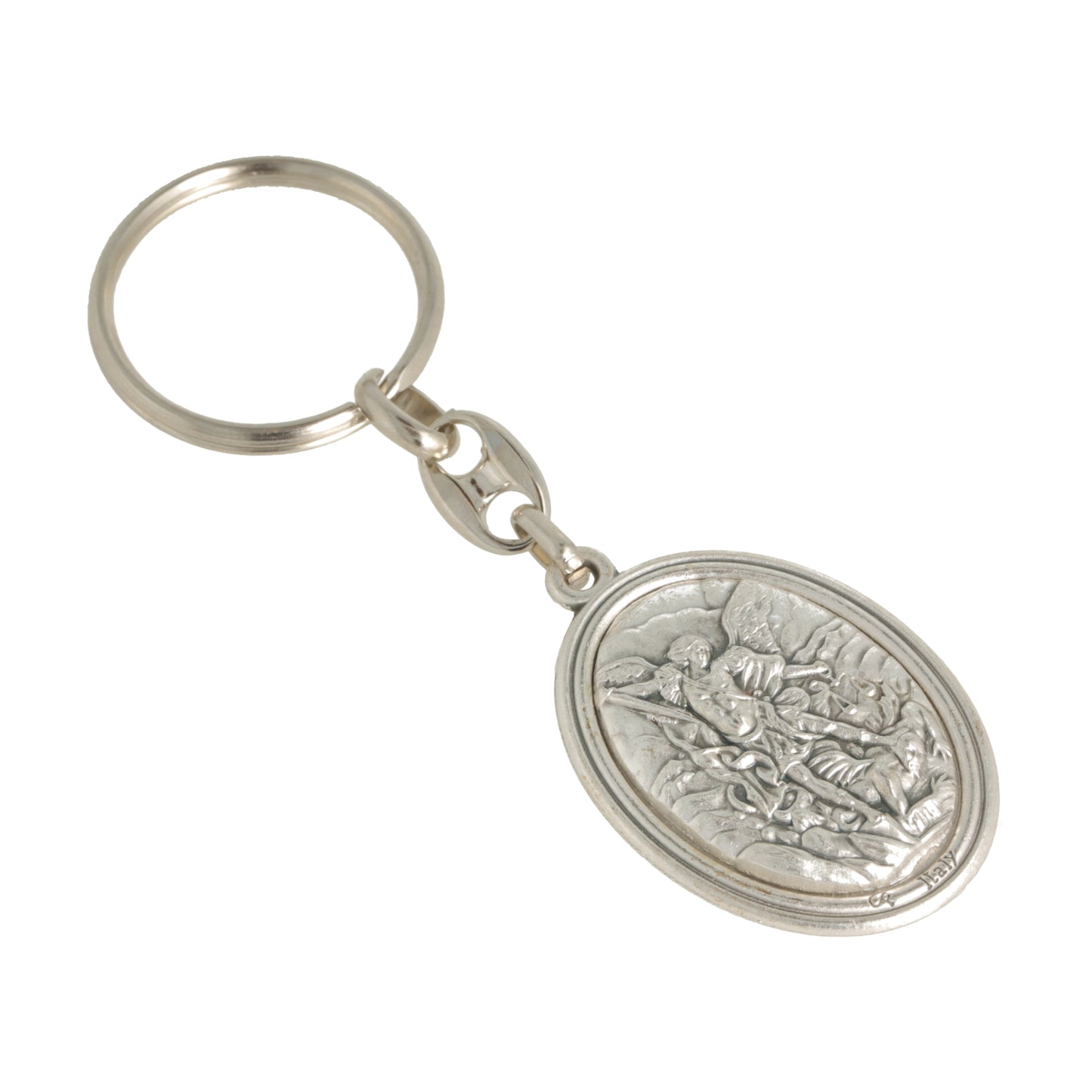 Keychain Virgin Perpetual Help Archangel Michael. Souvenirs from Italy