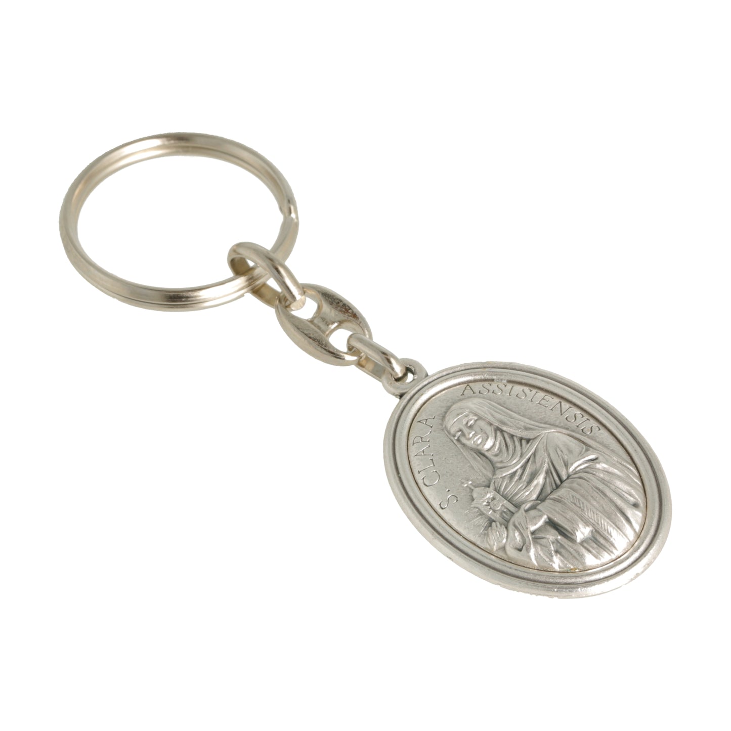 Keychain Saint Clare and Saint Francis of Assisi. Souvenirs from Italy