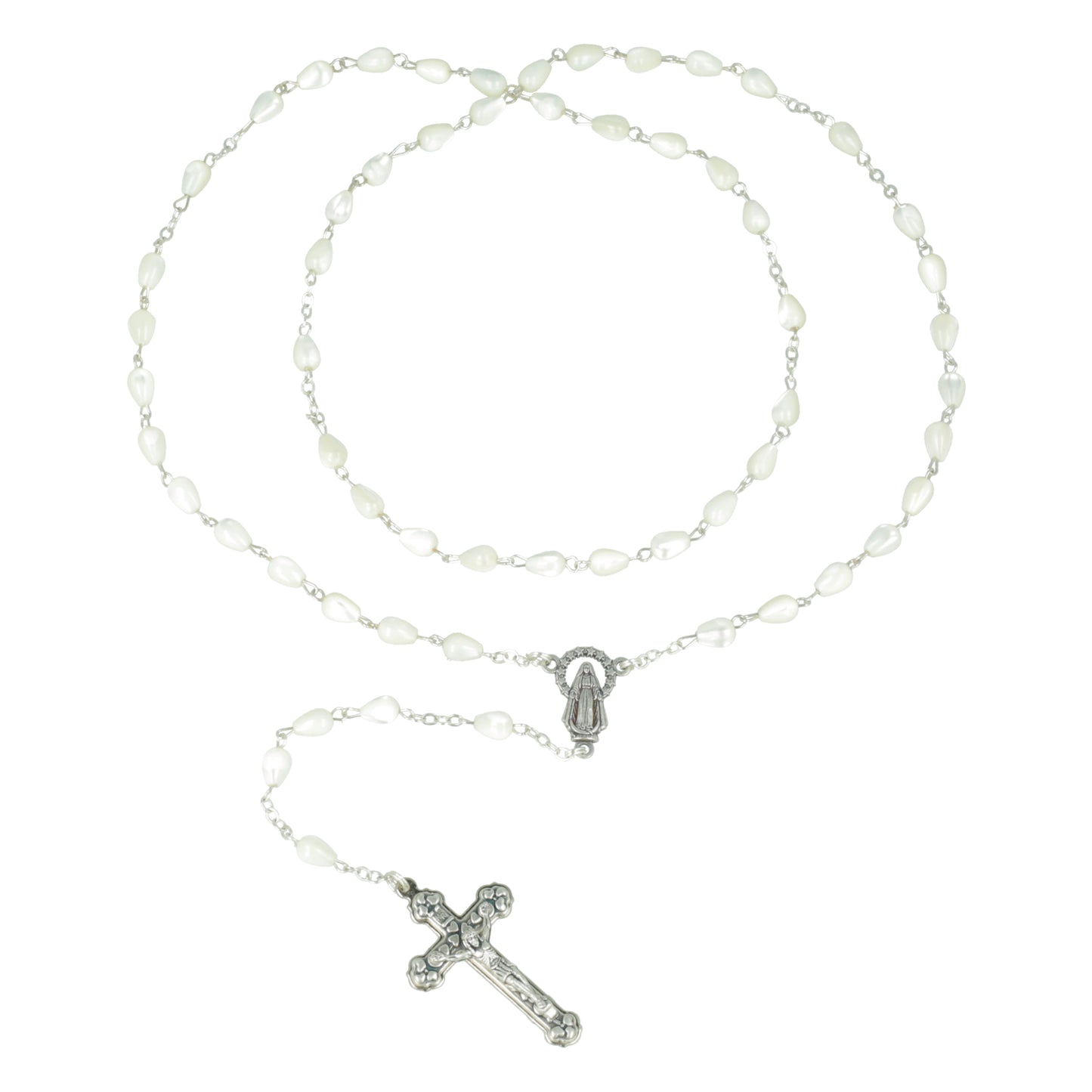 Rosary Communion Mother Pearl. Souvenirs from Italy