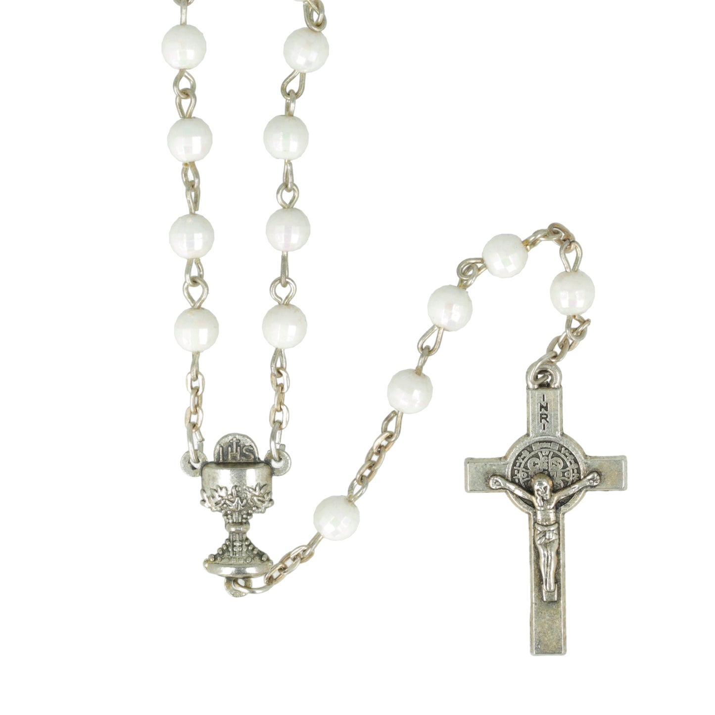 Rosary Communion Center Chalice And Cross. Souvenirs from Italy