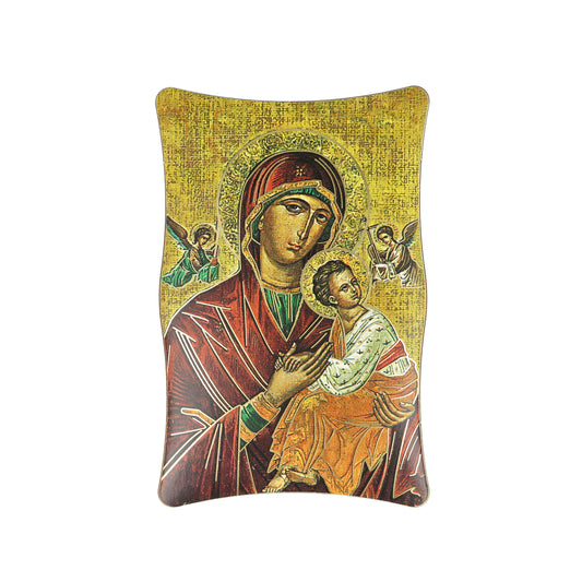 Framed Religion Relief Wood Box Our Lady Souvenir Gift Alcasatu