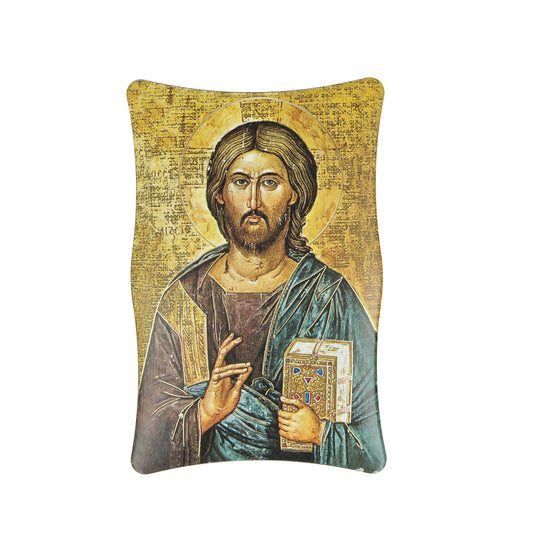 Religion Pantocrator  Framed Simil Wood Resin Souvenir