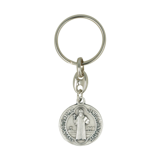 Keychain Medal Saint Benedict Protection. Souvenirs from Italy