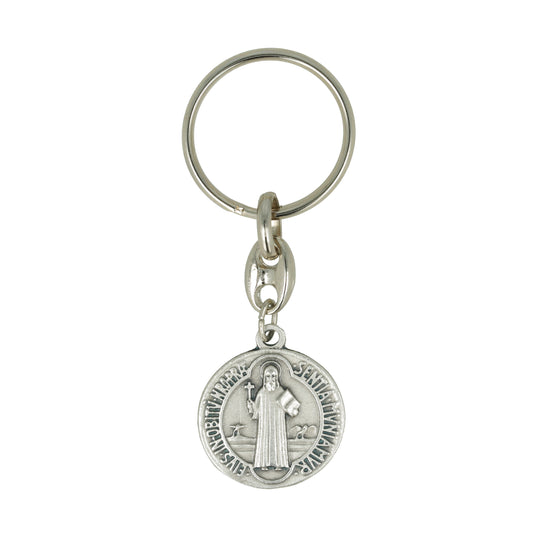 Keychain Medal Saint Benedict Protection. Souvenirs from Italy