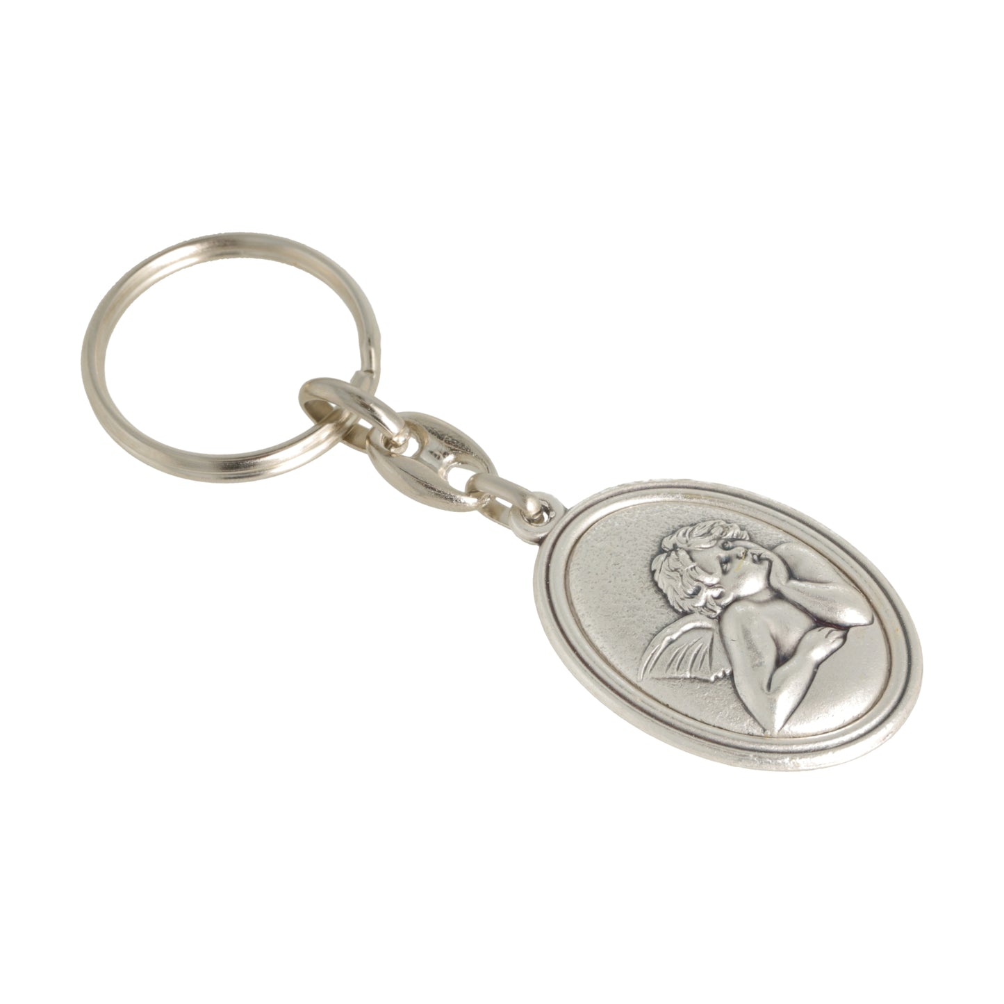 Keychain Angel Silver . Souvenirs from Italy