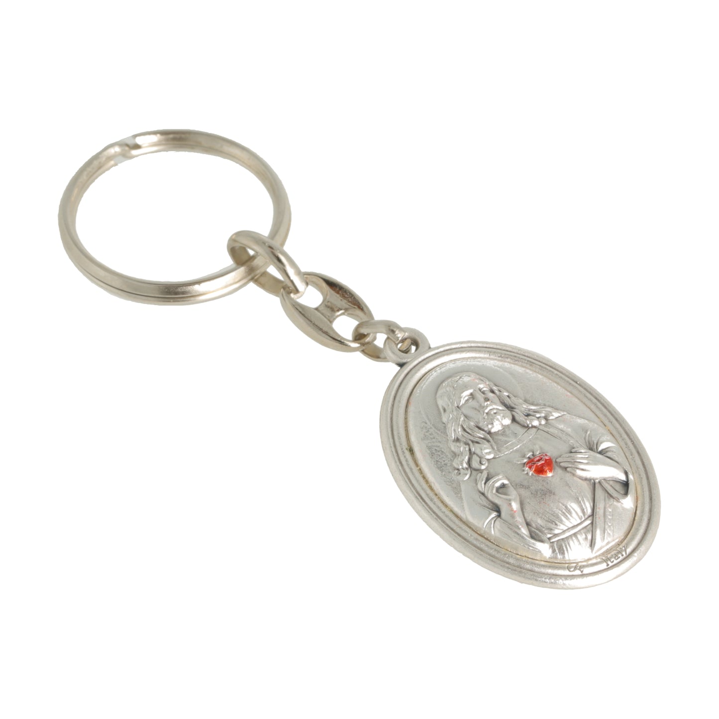 Keychain Sacred Heart of Jesus . Souvenirs from Italy