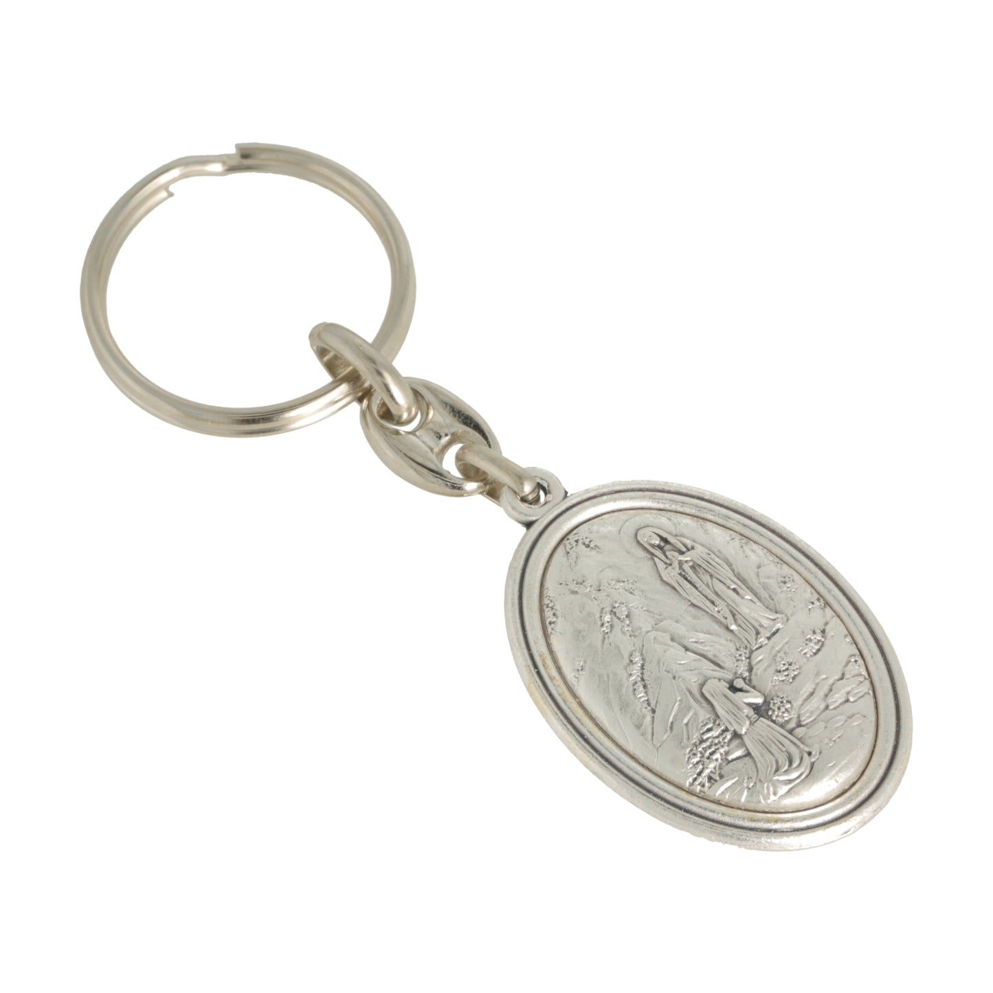 Keychain Virgin of Lourdes Saint Christopher.  Souvenirs from Italy