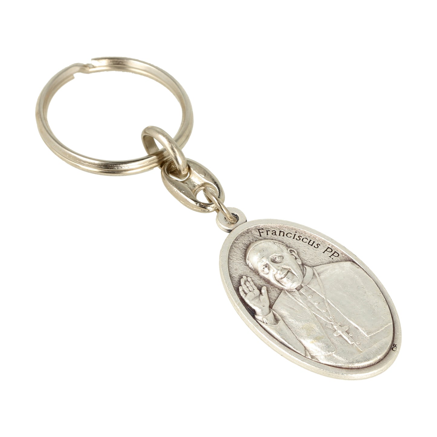 Keychain Pope Francis Mary Oval Knot Release. Souvenirs from Italy