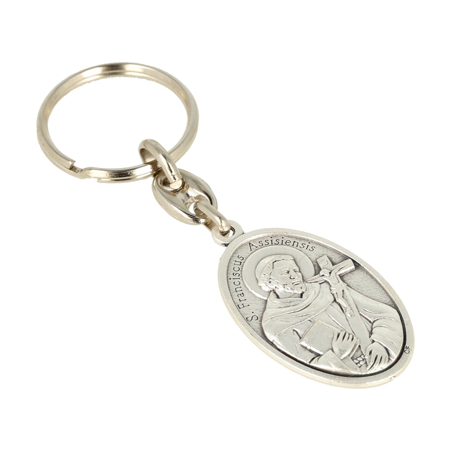 Keychain Pope Francis San Francisco Oval Grd. Souvenirs from Italy